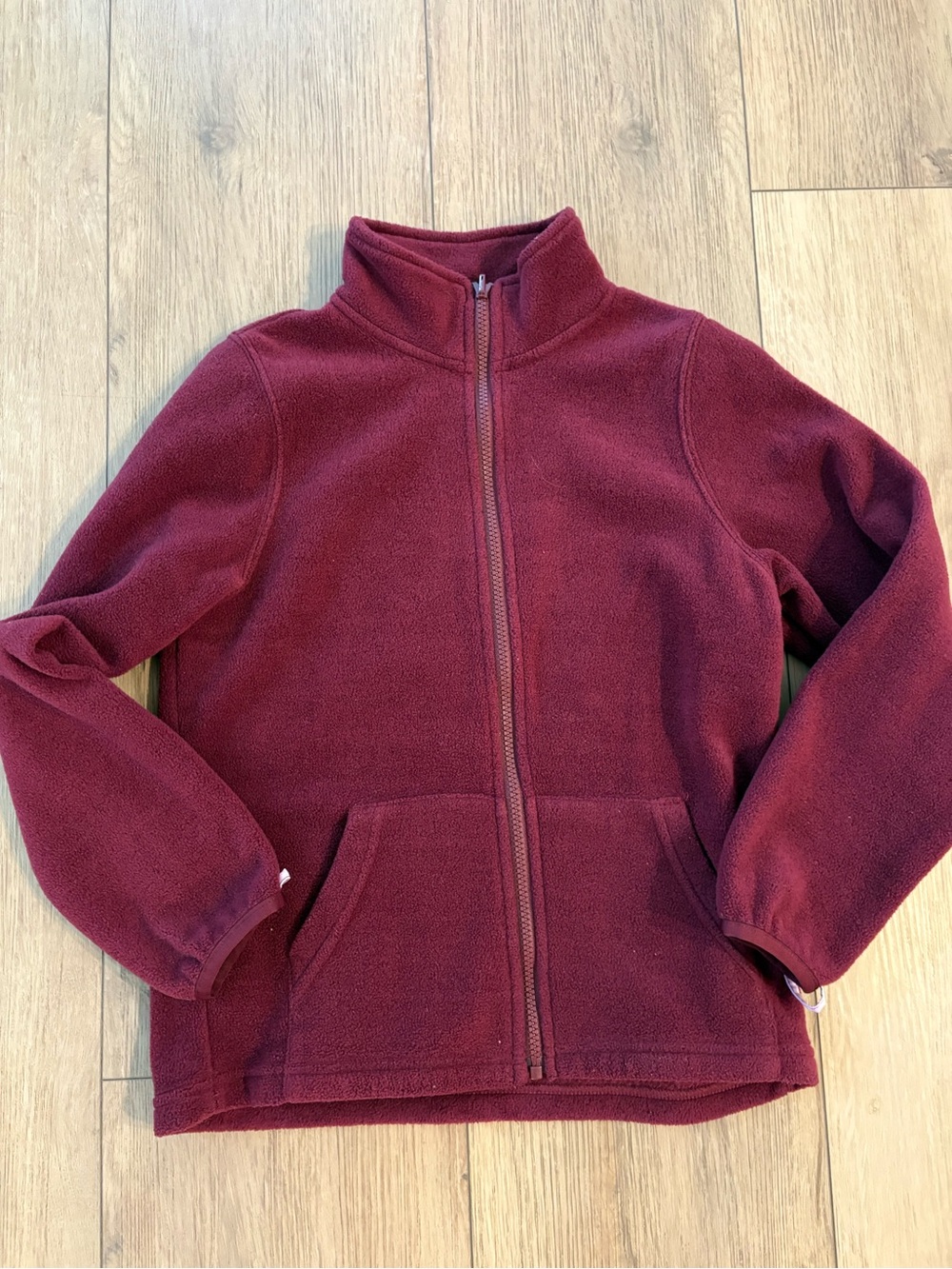 Childrens Place Fleece Jacket in Deep Burgundy